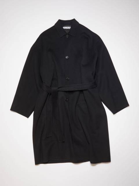 Acne Studios Single-breasted belted coat - Black