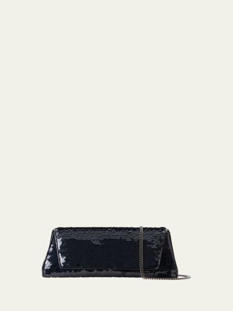 AKRIS Anouk Sequin Trapezoid Clutch Bag