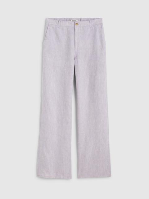 Madewell The Zoe Relaxed Straight Pant in 100% Linen