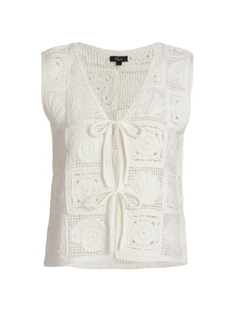 Rails Women's Paz Crochet-Knit Sleeveless Top - White Sea Shell Crochet