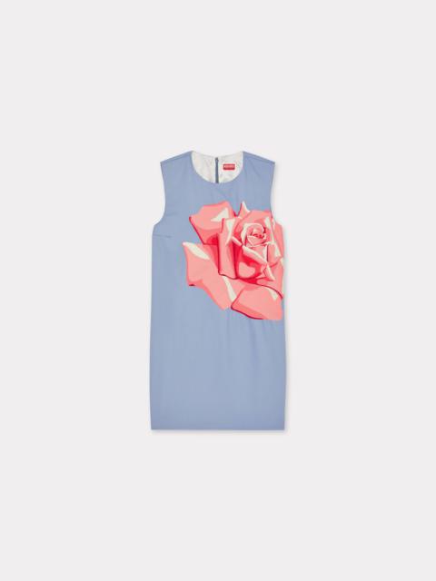 'KENZO Rose' embroidered short dress.