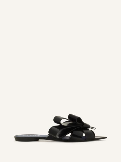 Lanvin CADEAU MULE FLATS IN LEATHER