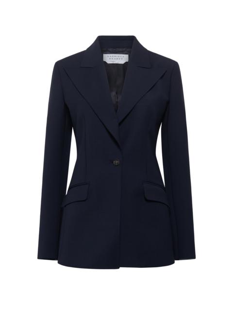 GABRIELA HEARST Leiva Blazer in Dark Navy Sportswear Wool