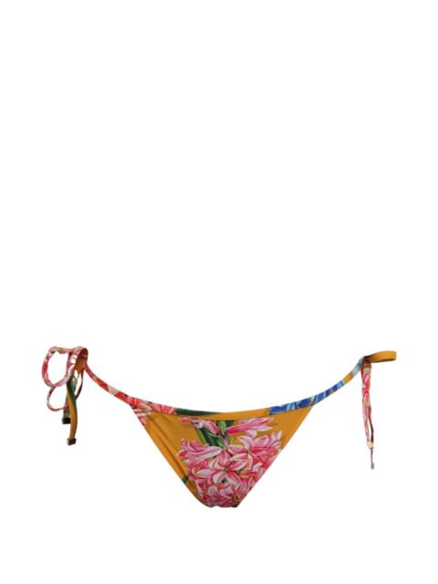 Dolce & Gabbana floral-print tie-side bikini bottom