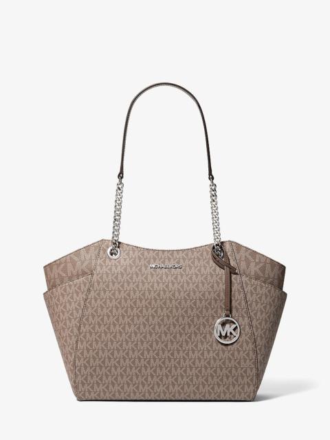 MICHAEL KORS Jet Set Large Signature Logo Shoulder Bag