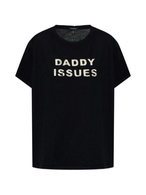 R13 slogan-motif T-shirt