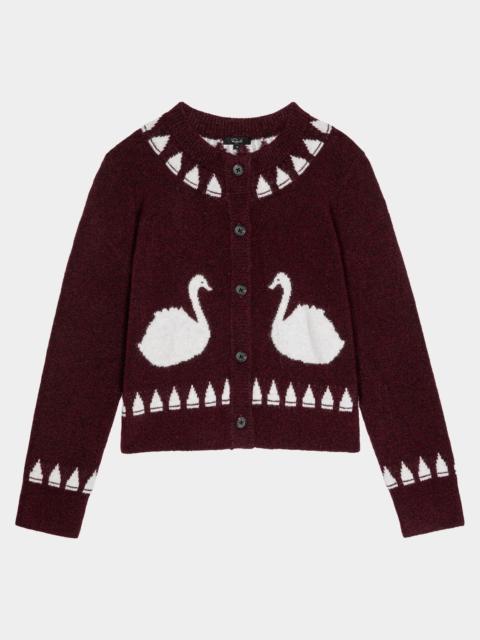 Rails Millie Swans Wool-Blend Cardigan