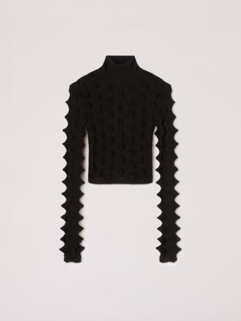 CROPPED SPIKES TURTLENECK
