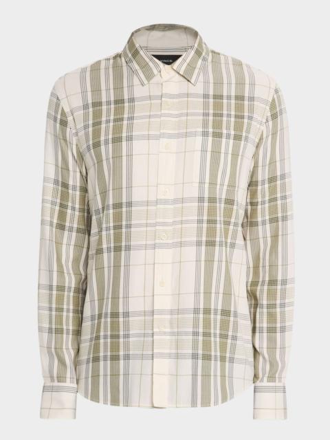 Vince Men's Dunluce Plaid Long-Sleeve Button-Down Shirt
