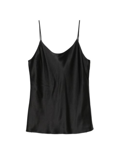Max Mara satin spaghetti-strap top