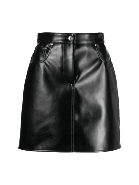 high-rise fitted miniskirt