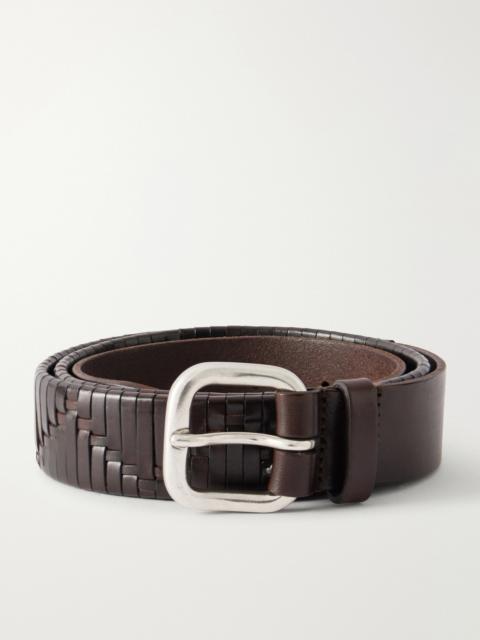 Anderson's 3cm Woven Leather Belt