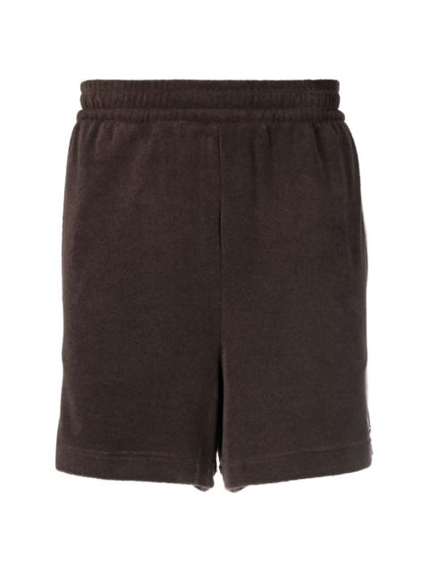 x Wales Bonner fleece-texture track shorts