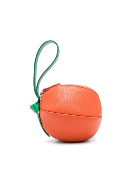 HEREU orange-design mini clutch bag
