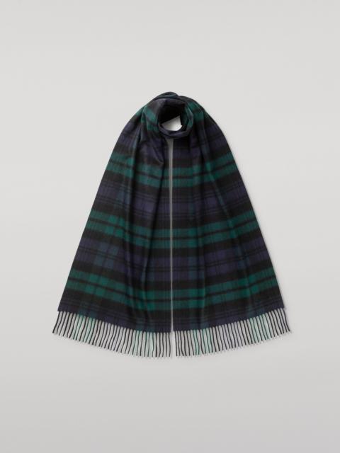 Johnstons of Elgin Black Watch Tartan Merino Scarf
