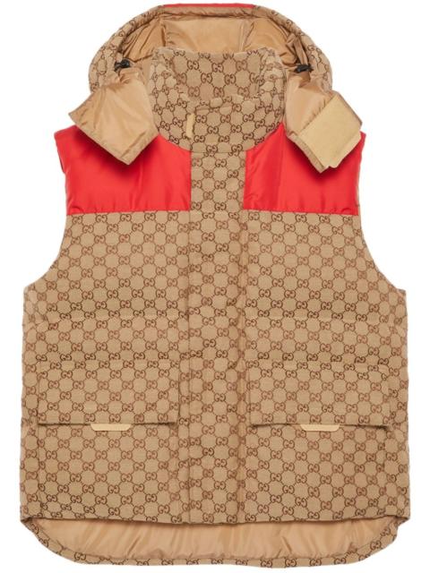 GUCCI GG Supreme padded gilet