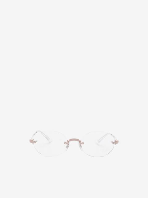 Ray-Ban x A$AP Rocky rimless round-frame glasses