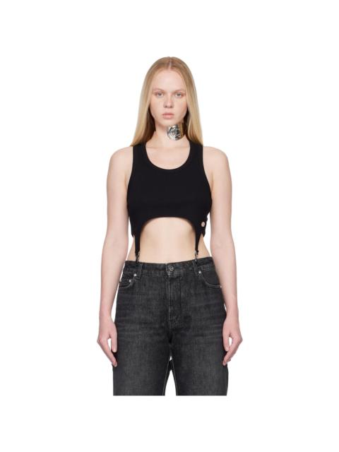 Jean Paul Gaultier Black 'The Garter Bra' Tank Top