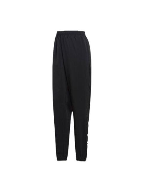 Men's adidas E Lin T Stanfrd Logo Training Bundle Feet Sports Pants/Trousers/Joggers Black DQ3099