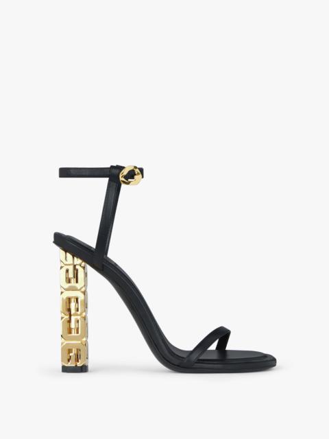 Givenchy G CUBE SANDALS IN LEATHER