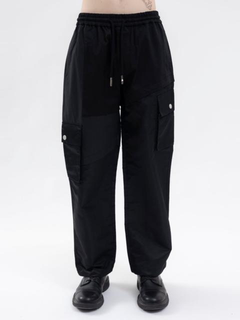 FENG CHEN WANG BLACK/GREY PANEL CARGO PANT