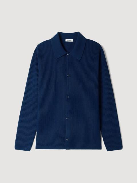Sandro RIB KNIT CARDIGAN