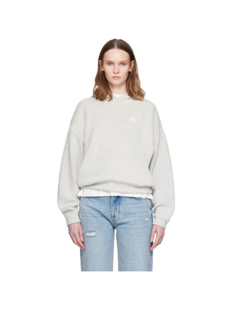 ANINE BING Off-White & Black Framed Monogram Alec Hoodie