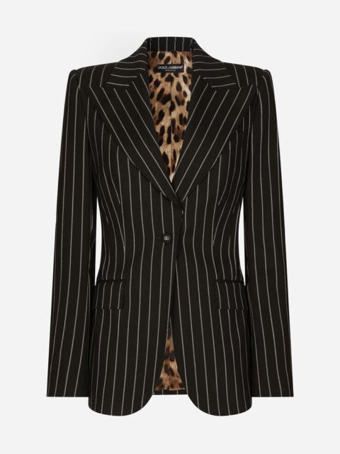 Dolce & Gabbana Pinstripe wool Turlington blazer