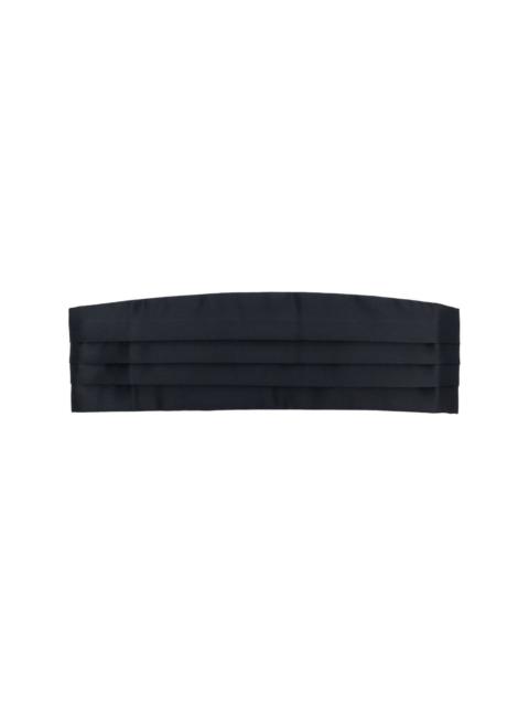 CORNELIANI satin-finish pleated cummerbund