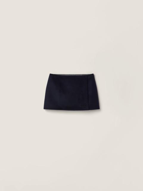 Miu Miu Velour miniskirt