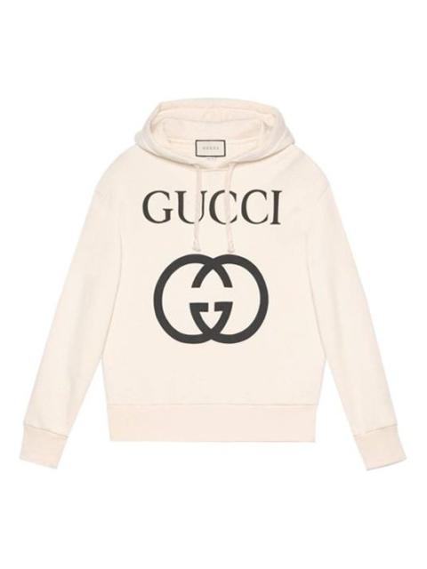 Gucci Hooded sweatshirt with Interlocking G 'off-white' 475374-X3Q25-9524