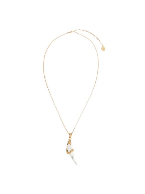 Roberto Cavalli fang-pendant necklace