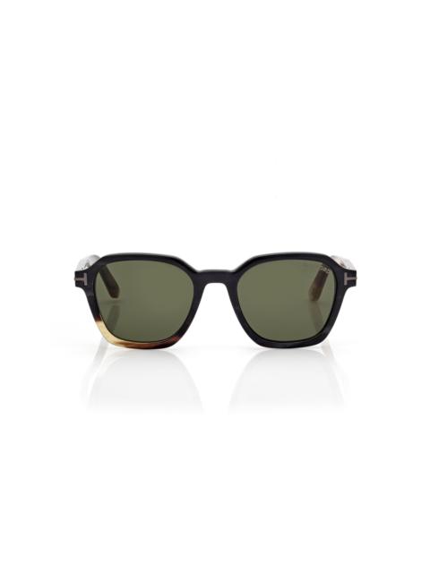 TOM FORD GEOMETRIC HORN SUNGLASSES
