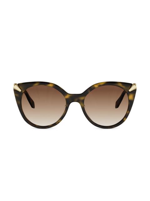 BVLGARI Women's Serpenti Viper 53MM Round Sunglasses - Gold Brown