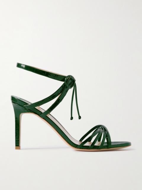 TOM FORD Angelica Croc-effect Leather Sandals