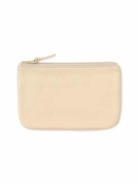LEATHER TRAVEL POUCH IVORY