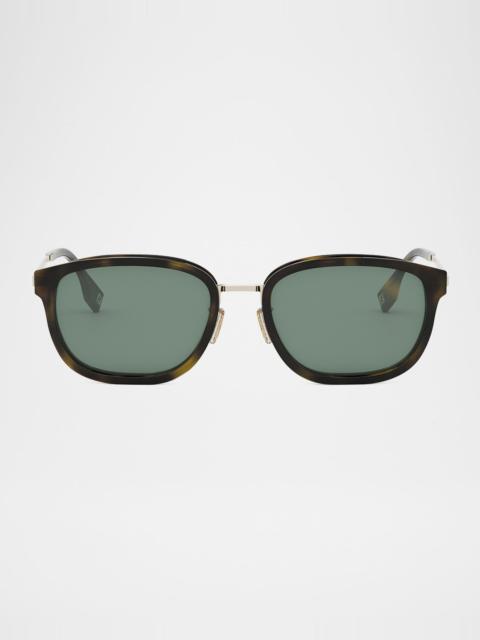 FENDI Men's Fendi Travel Metal Rectangle Sunglasses