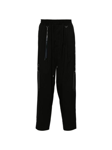 mastermind JAPAN beaded-skulls wool trousers