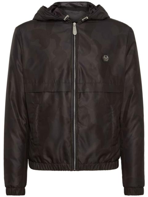 PHILIPP PLEIN camouflage-print hooded jacket