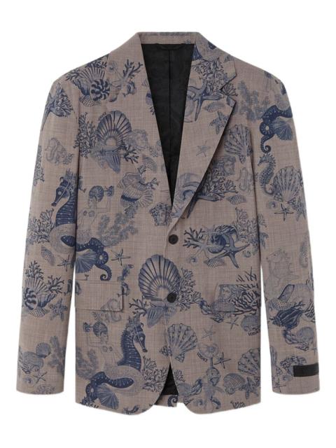 VERSACE Coral Theatre single-breasted wool blazer