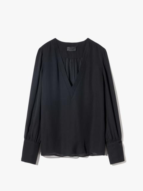 NILI LOTAN MARIPOSA SILK BLOUSE