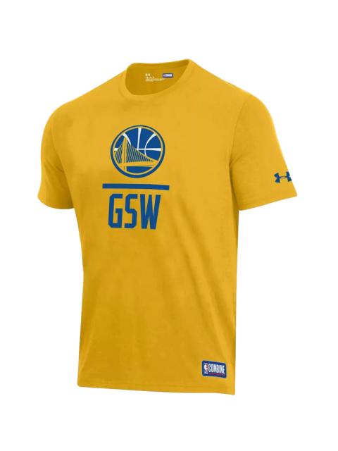 Under Armour NBA GS Warriors Combine Lock Up T-Shirt GS "Yellow" 1304492 305