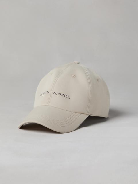 Brunello Cucinelli Baseball cap in twisted cotton gabardine with embroidery
