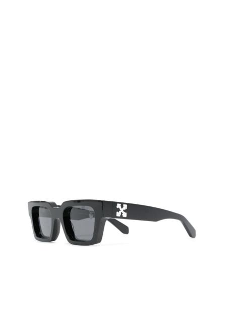 Off-White OFF-WHITE Virgil Square Frame Sunglasses Black/White/Grey (OMRI012R21PLA0011001)
