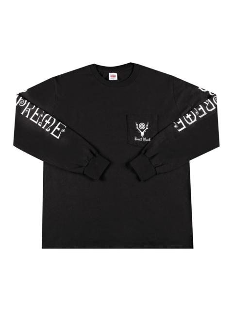 Supreme x SOUTH2 WEST8 Long-Sleeve Pocket Tee 'Black'