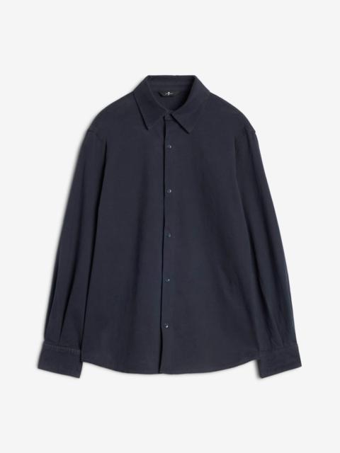 Comfort Twill Button Up Shirt In Vulcan