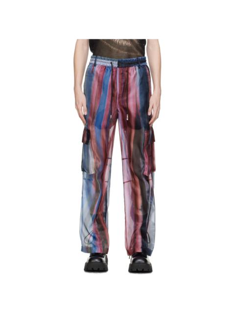 FENG CHEN WANG Multicolor Rainbow Cargo Pants
