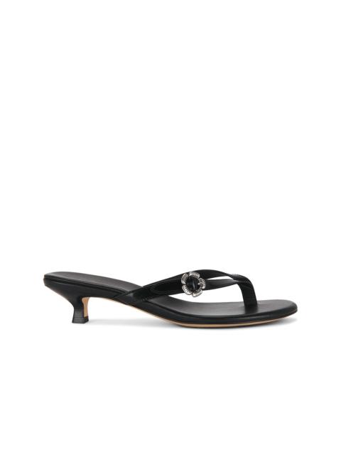 COACH Tea Rose Thong Kitten Heel