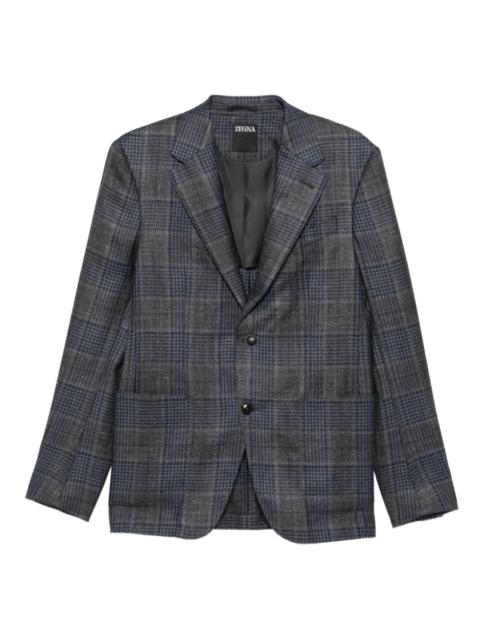 ZEGNA checked buttoned jacket