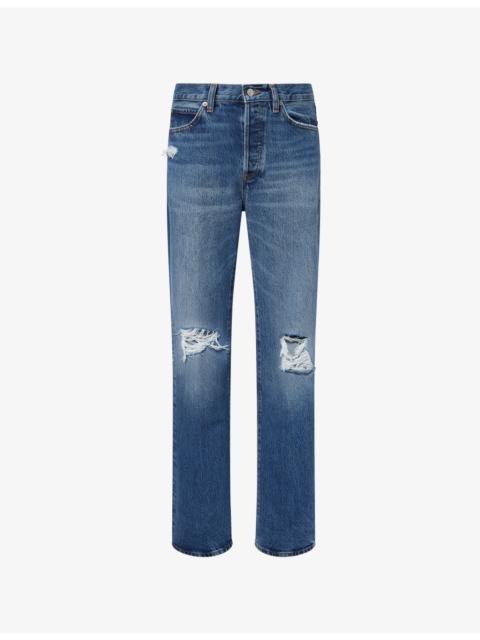 FRAME The Vertical Straight-Leg Denim Jeans
